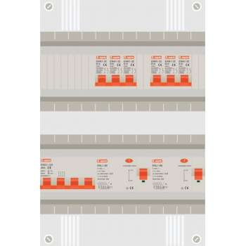 3 fase groepenkast met 6 licht groepen