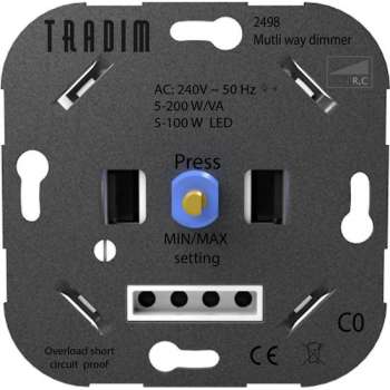 Tradim 2498 Multicontrol muurdimmer