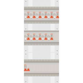 1 fase groepenkast met 12 aardlekautomaten