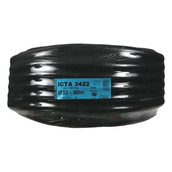 JANOPLAST ICTA-mantel met draad / gesmeerde trek - Diameter 32 mm - 50 m