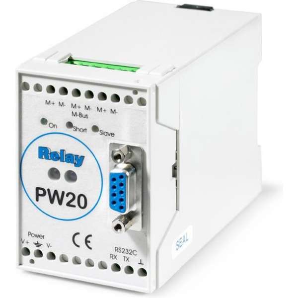 Relay LEVELCONFERTER 20 SLAVES PW20 voor uitlezen van mbus kwh meter