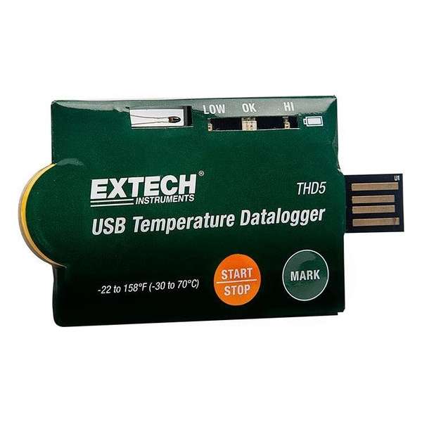 EXTECH THD5: USB Temperature Datalogger (Pack van 10)