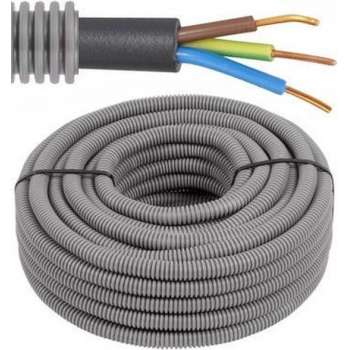 Flexibele voorbedrade buis met XVB kabel - 3G2,5mm² Ø 20mm, 100 meter - FLEX FEXVB325