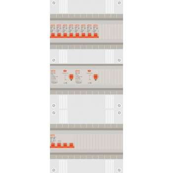 3 fase groepenkast met 8 licht groepen