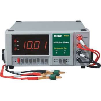 EXTECH 380562: Precision  Milliohm Meter met hoge  resolutie  (220VAC)