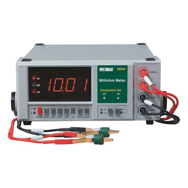 EXTECH 380562: Precision  Milliohm Meter met hoge  resolutie  (220VAC)