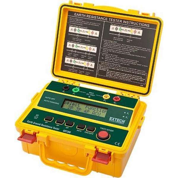 EXTECH GRT300: 4-Wire Earth Ground Resistance Tester