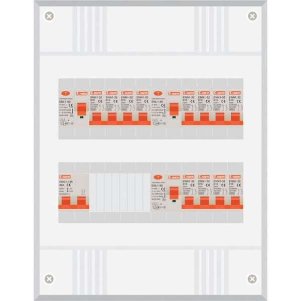 1 fase groepenkast met 12 licht groepen