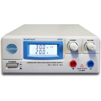 Peaktech 6155: Schakelmodus laboratorium Voeding DC 1 - 30 V / 0 - 20 A