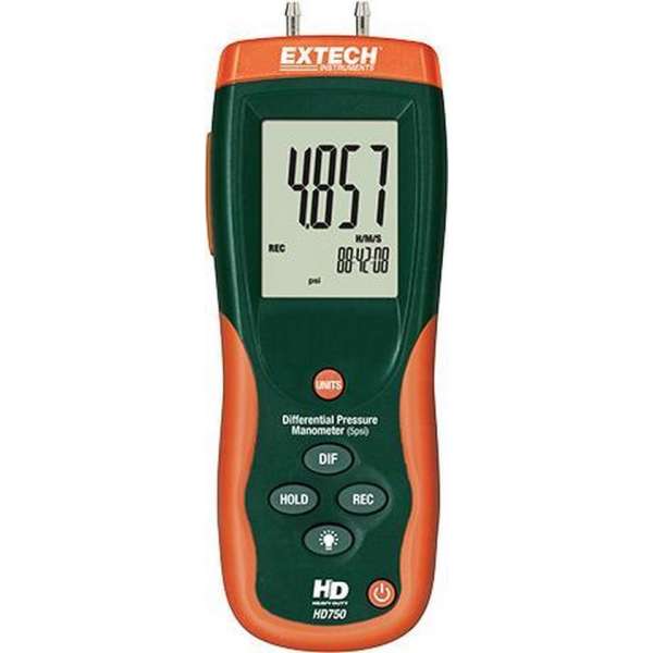 EXTECH HD750: Differentiële druk Manometer (5psi)