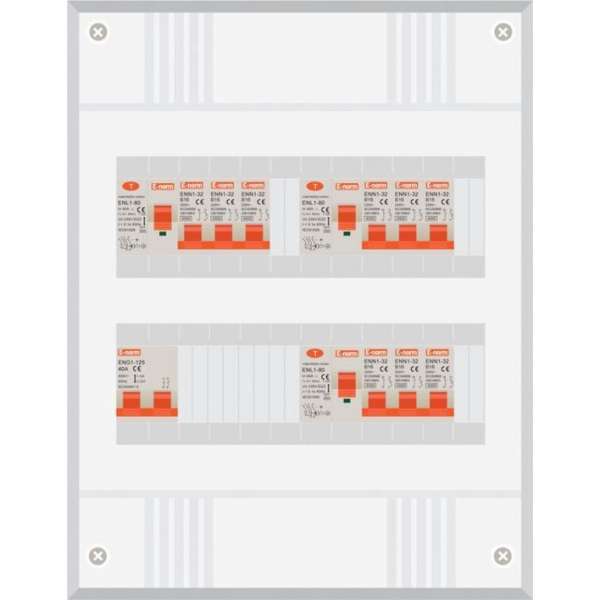 1 fase groepenkast met 9 licht groepen