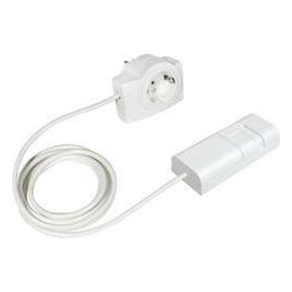 Ehmann 2160c0709 Snoerdimmer Geschikt voor lampen: LED-lamp, Spaarlamp, Halogeenlamp, Gloeilamp Wit