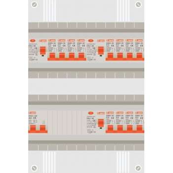 1 fase groepenkast met 12 licht groepen