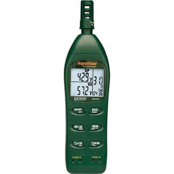 EXTECH RH350: Dual Input Hygro-Thermometer Psychrometer