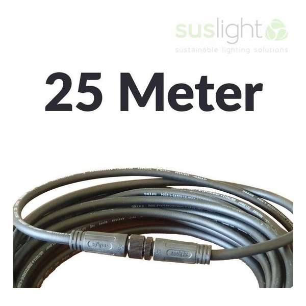 25 Meter - Q-S Connect 2 Aderig Stroomkabels 24V