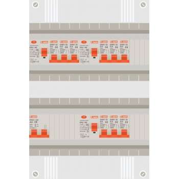 1 fase groepenkast met 9 licht groepen