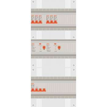 3 fase groepenkast met 6 licht groepen