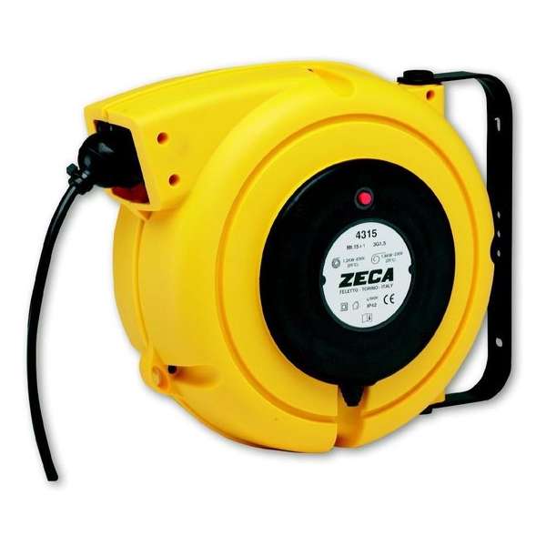 Zeca 4315 Kabelveerhaspel 14 + 1 mtr. 230 Volt