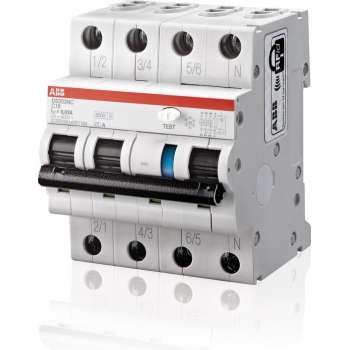 ABB System pro M compact DS Aardlekautomaat 3P+N 16A 100mA