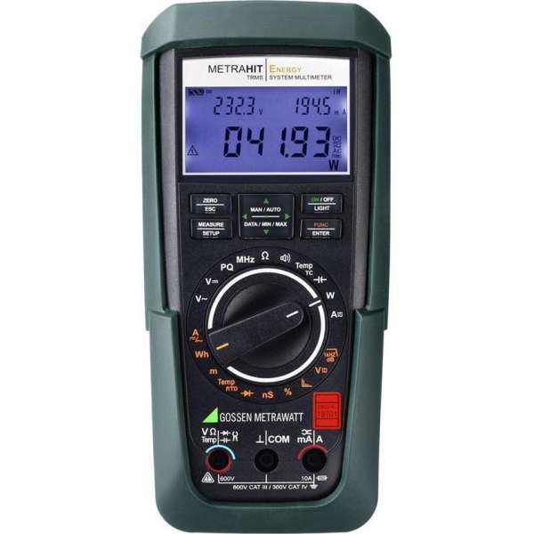 Gossen Metrawatt Metrahit Energy Multimeter Kalibratie Dakks Digitaal Cat Iii 600 V Cat Iv 300 V Weergave (Counts): 60000