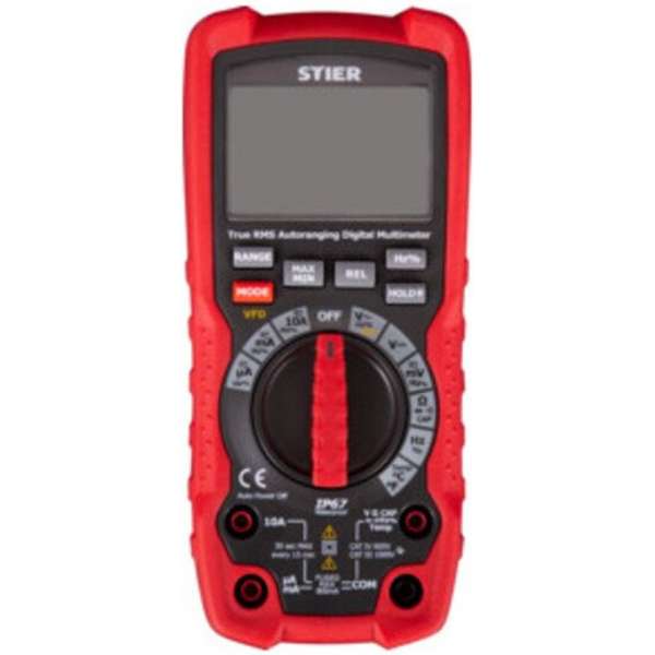 STIER Profi Multimeter 0,01mV - 1000V AC/DC CAT III 1000V CAT IV 600V VFD RMS