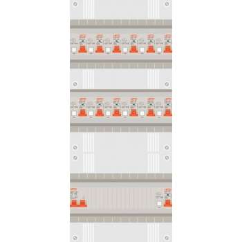 1 fase groepenkast met 13 aardlekautomaten