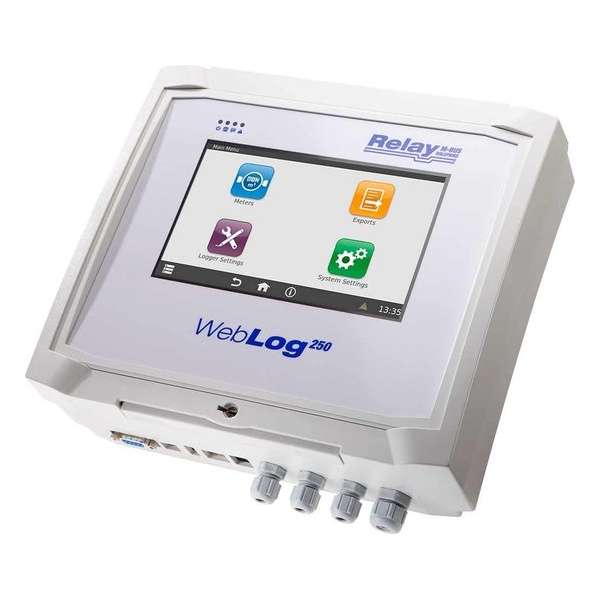 Relay weblog 250 M-Bus datalogger voor 250 slaves met touchscreen en webserver