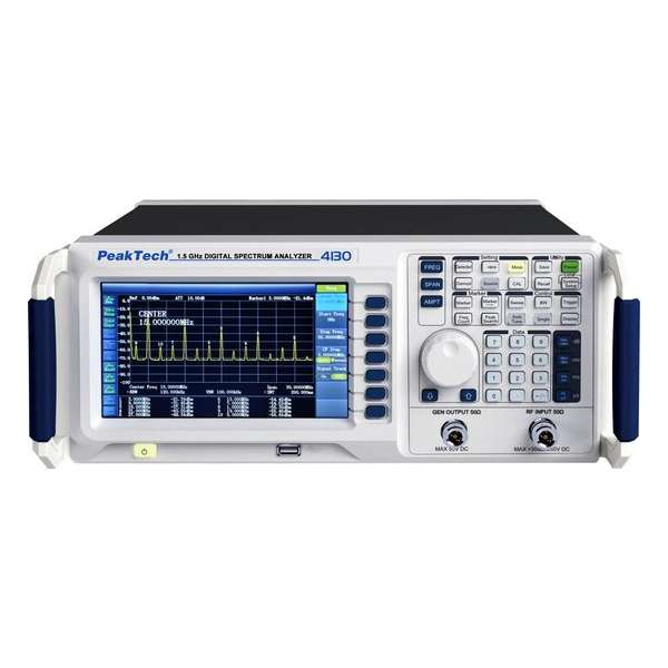 PeakTech 4130 Digital Spectrum Analyzer 9 kHz ~ 1,5 GHz (incl. Tracking Generator)