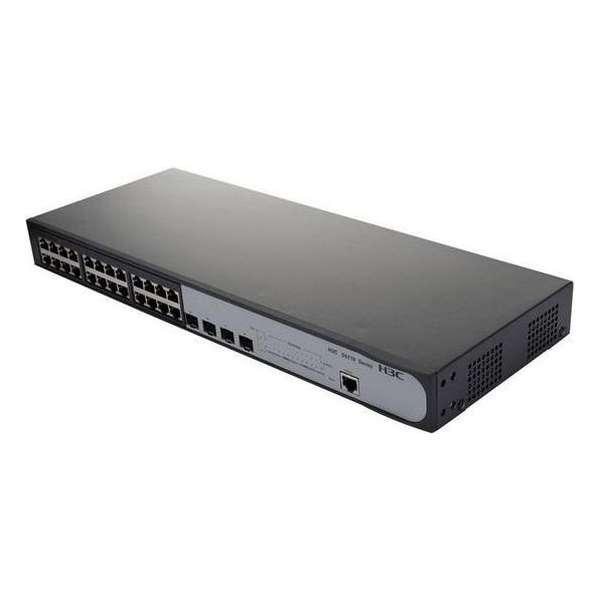 Schakelaar H3C 9801A0JR 24 p 10 / 100 / 1000 Mbps 4 x SFP