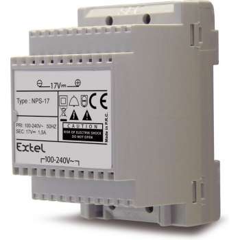 Extel 830461 DIN-rail netvoeding voor Deurintercom Grijs