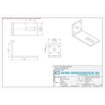 GB Hoekanker zwaar sendzimir verzinkt 55 x 105mm 07241