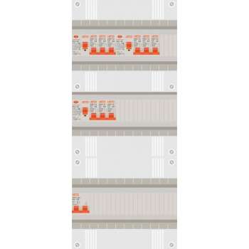 1 fase groepenkast met 9 licht groepen