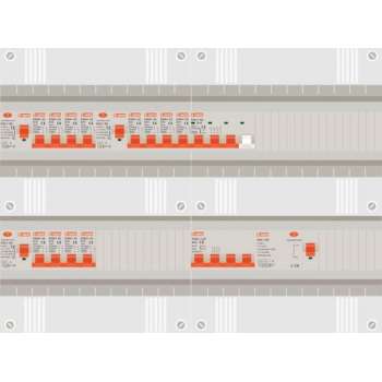 3 fase groepenkast met 12 licht groepen en 1 krachtgroep