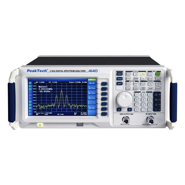 PeakTech 4140 Digital Spectrum Analyzer 9 kHz ~ 3,0 GHz (incl. Tracking Generator)