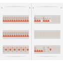 3 fase bedrijfsverdeler 40A met 24 licht groepen en 2 krachtgroepen