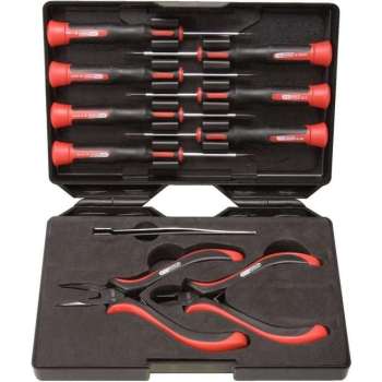 KS Tools gereedschapset Phillips + schroevendraaiers + tangen (10 x)