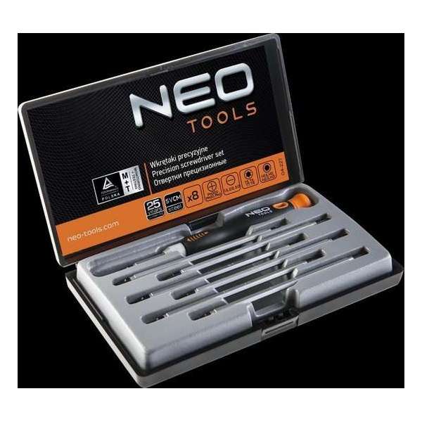 Neo-Tools Precisieschroevendraaier-set (8-delig) - 04-227