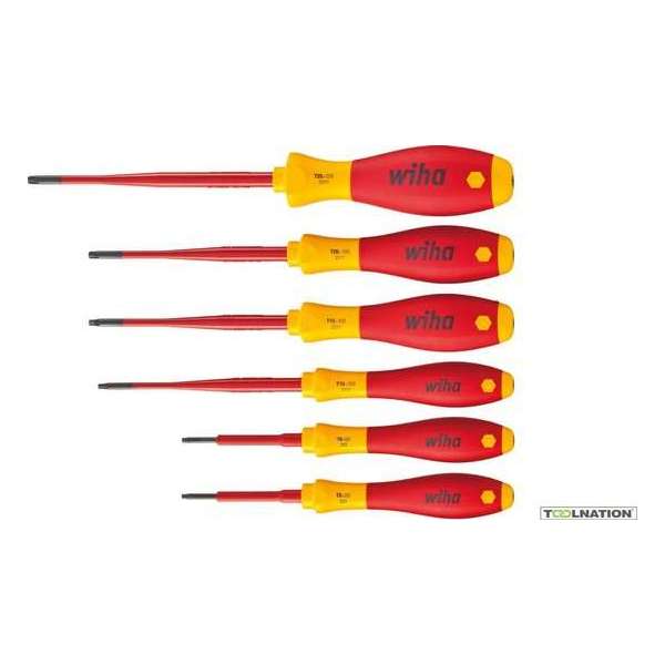 Wiha 3251TRK6 6-delige SoftFinish Electric Slimfix VDE Schroevendraaierset - Torx Tamper Resistant