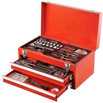 FX Tools Advanced Gereedschapskist 47 x 24 x H23 cm gevuld met gereedschap - 196 delig