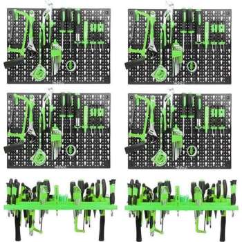 Profeco 4x gereedschapswand / gereedschapsbord 50x33 met 2x gereedschapshouder en 48 haken