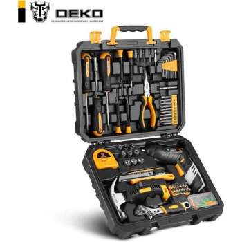 Deko Autoreparatie Tool Set l 113 Stuks l Inclusief Koffer l Auto/Repareren l Premium Kwaliteit l Zwart