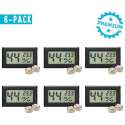 Qitch&Quisine - Hygro - Vochtmeter - Hygrometer - Hygrometer Met Batterijen - Zwart - Inc