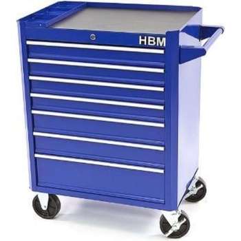 HBM 7 laden gereedschapswagen BLAUW