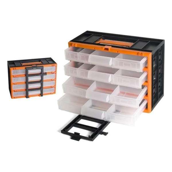 Gerimport Gereedschapskoffer Organizer 31 X 16 X 22 Cm Zwart