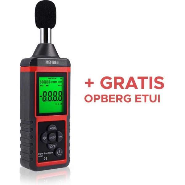 Membeli Mini Digitale Decibelmeter 30 dB tot 130 dB - Kleine Db Meter - Geluidsmeter - 31