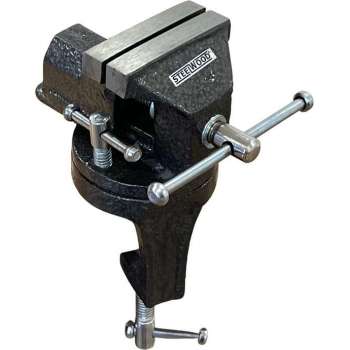 Steelwood Bankschroef - Compact model - Klembereik 0 tot 40 mm - Draaibaar