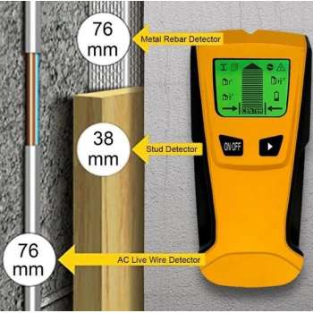 Repus digitaal leidingzoeker - detectie apparaat - detector - 3 in 1 Detector voor Muren