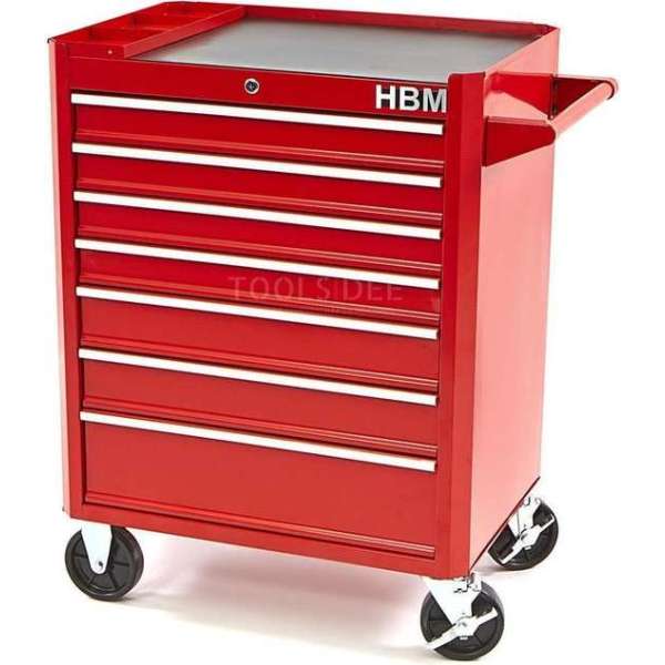 HBM 7 Laden Gereedschapswagen - Rood