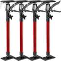 TecTake - 4 Deurspanners rood - 402616