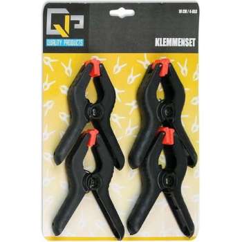 4x Hobby Lijmklemmen Veerklemmen - 10cm - Marktkraamklemmen - 4 Stuks